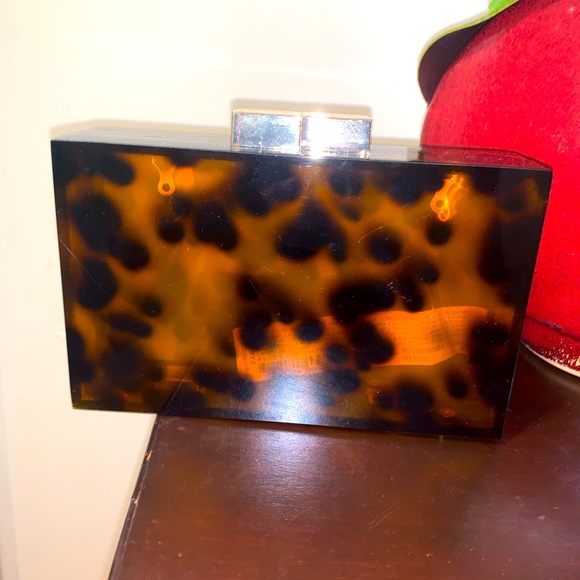 Zara Handbags - Zara tortoise clutch box bag